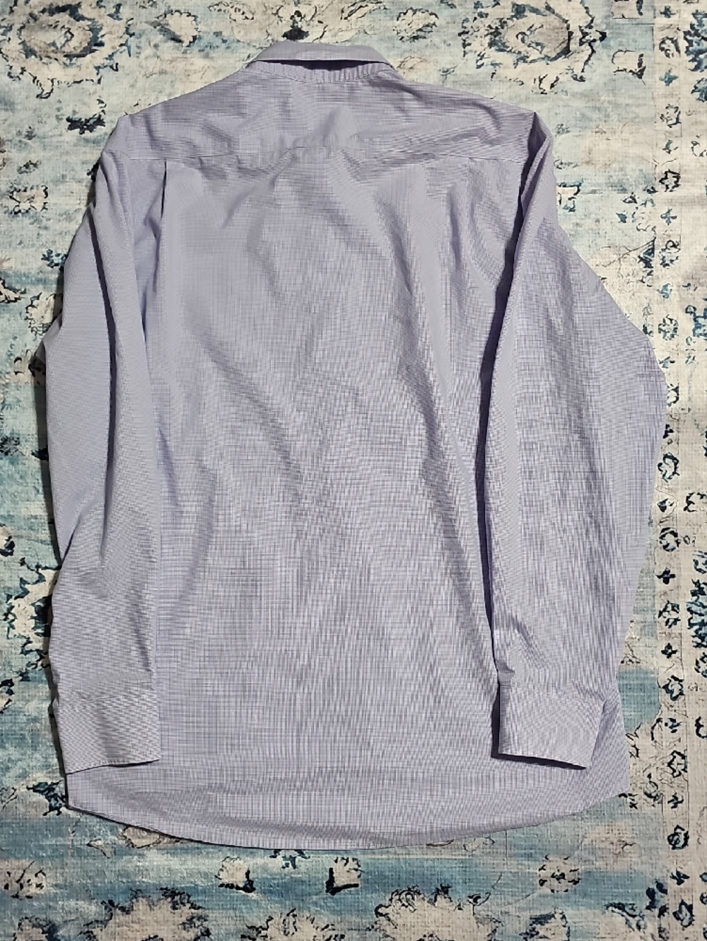 Tommy Hilfiger Button Down Mens 16 34/35 Blue Excellent Non Iron Regular Fit - Picture 4 of 4
